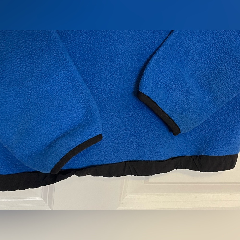 The North Face Blue Black Full Zip Fleece Jacket Youth XS TP 6 Zip Pockets - Picture 6 of 11